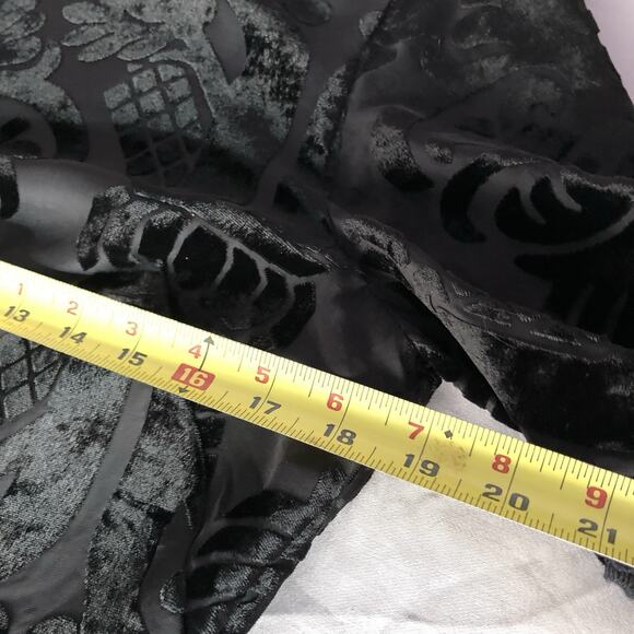 Eliza J Velvet Burnout LBD Women’s Sz 12 Bell Sleeves Cocktail Whimsigoth Dress - Picture 5 of 11